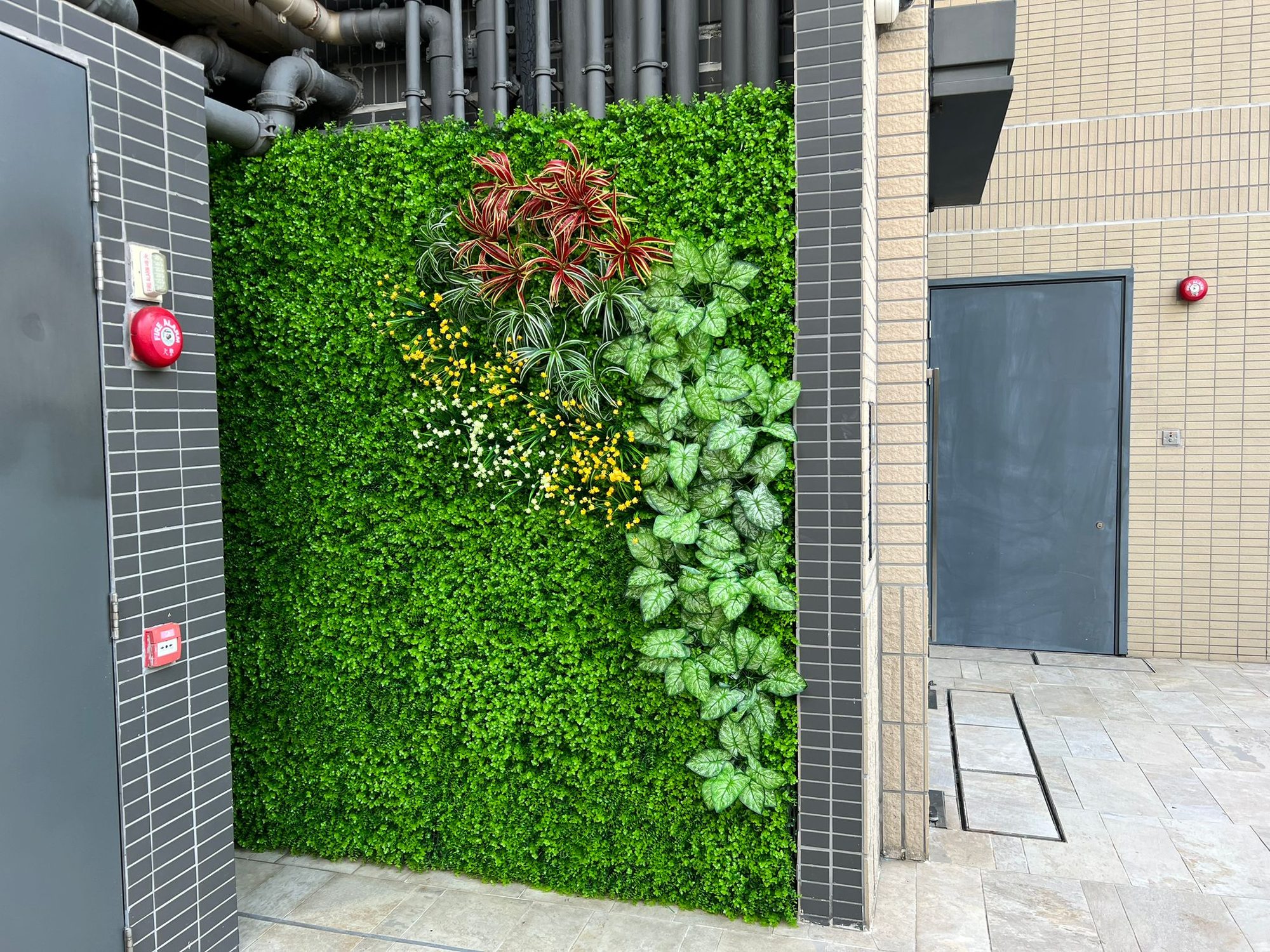 將軍澳私人屋苑 — 建造仿植物綠化牆